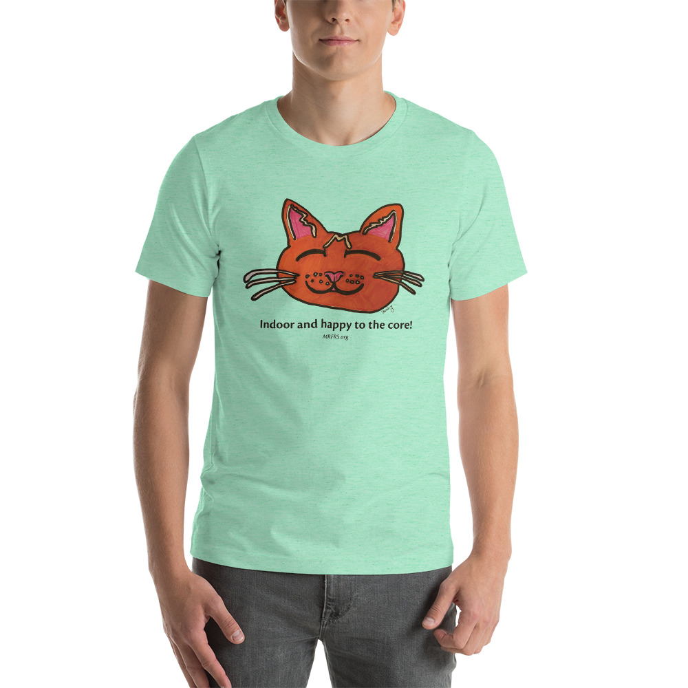 "Indoor & Happy" Short-Sleeve Unisex T-Shirt - Image 5